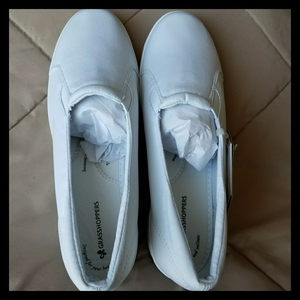👟 Grasshoppers Janey Twill Sneakers Size 8 1/2W